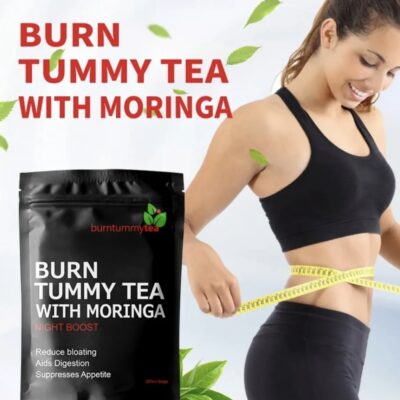 Flat tummy tea with moringa