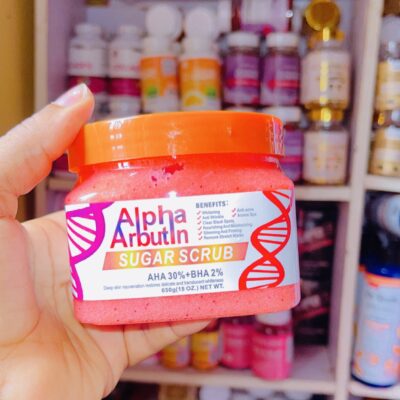 Alpha arbuthin sugar scrub