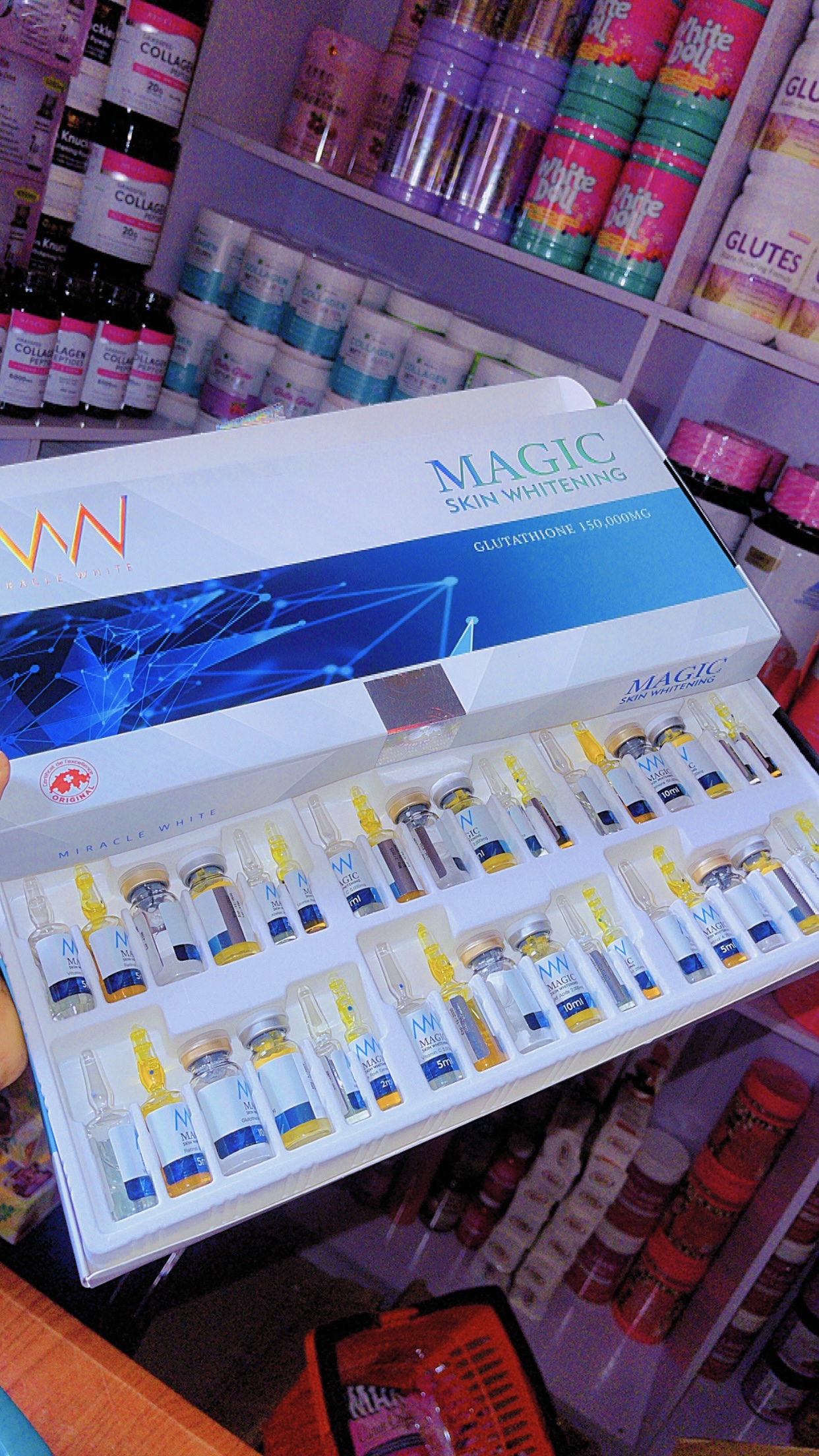 Miracle white magic skin whitening injections