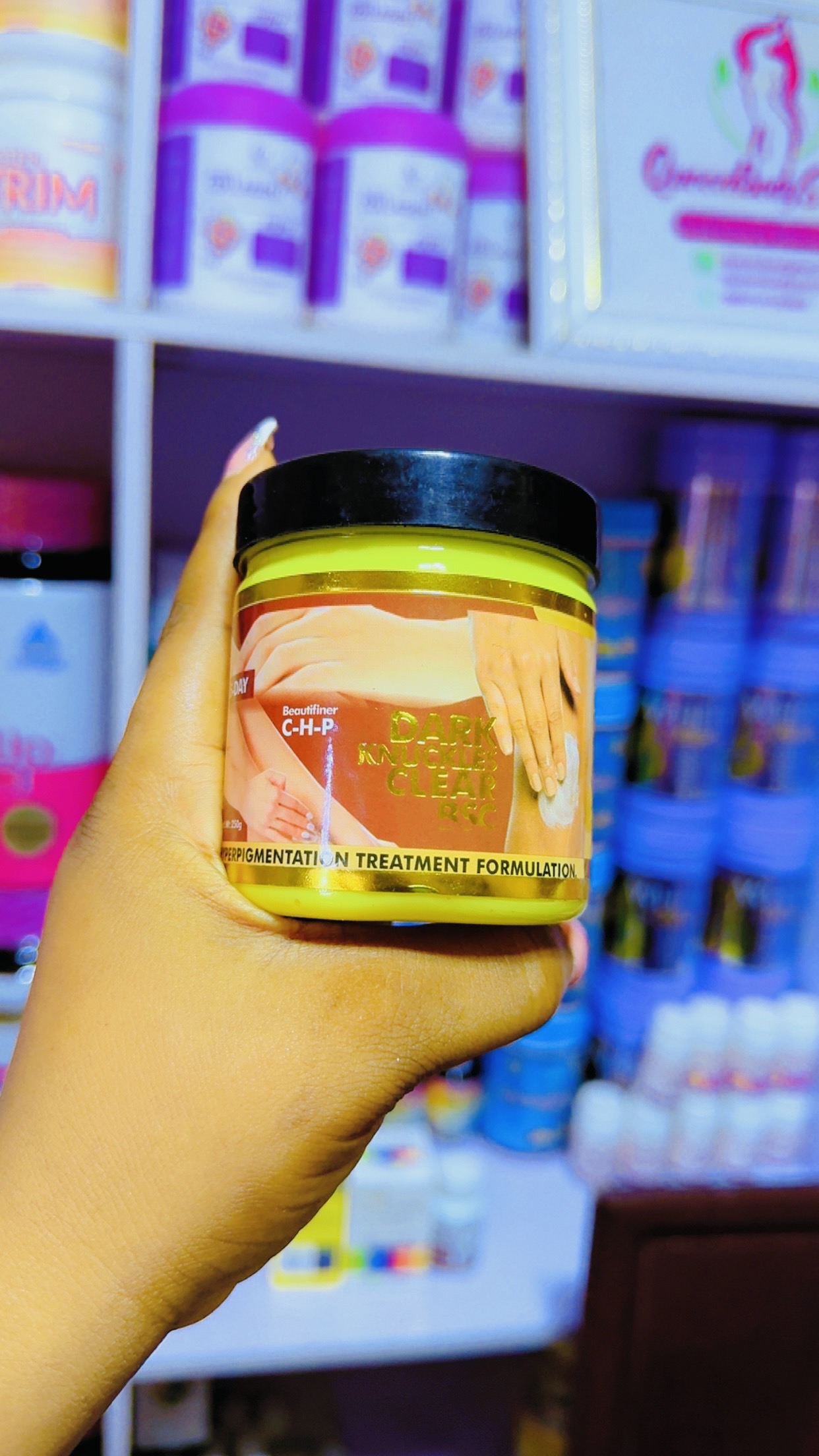 Beautifiner CHP dark knuckles clear cream